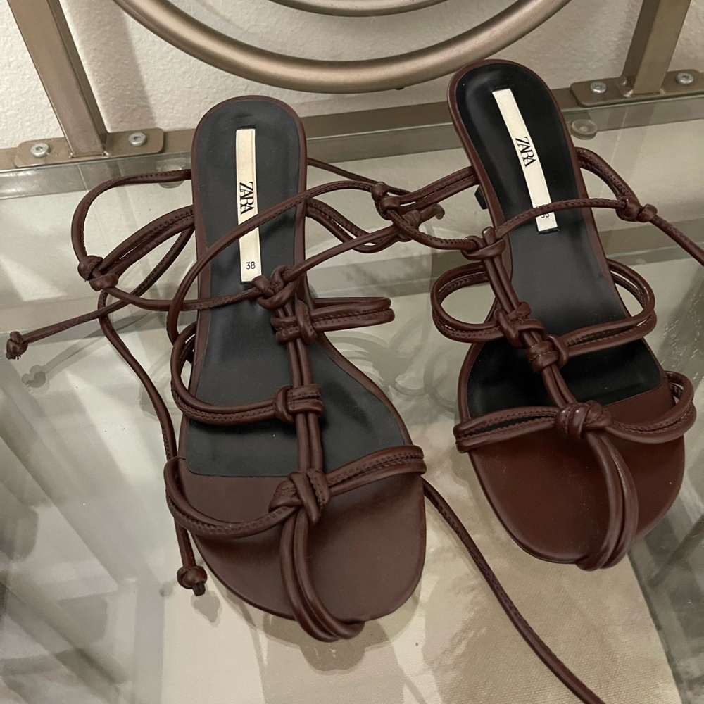 Lace up Zara Heels